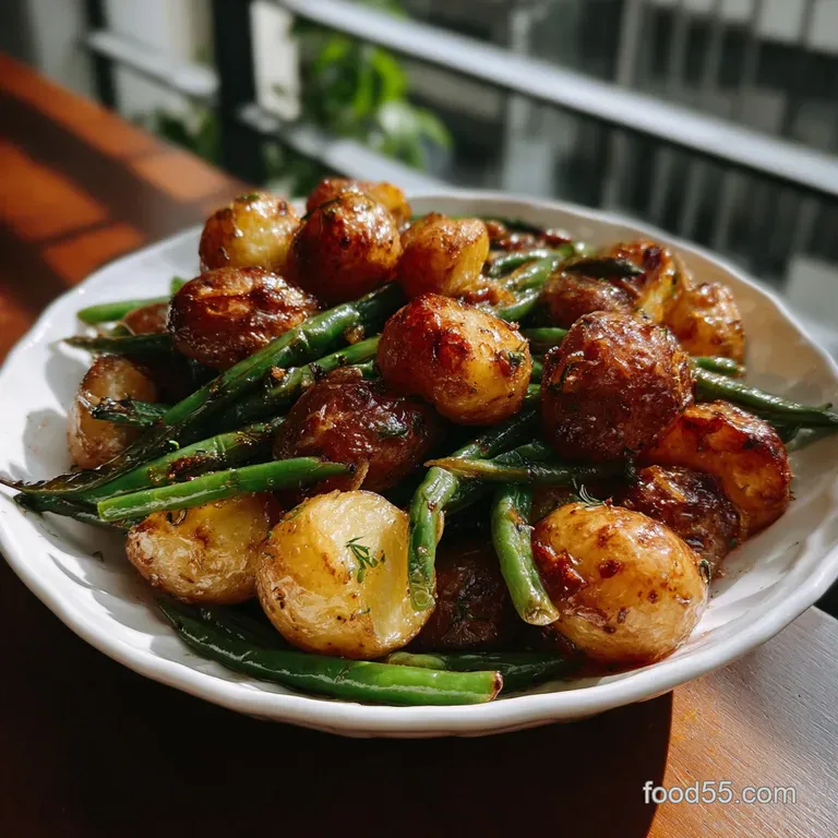 Roasted Potatoes and Green Beans: Shatter Crisp