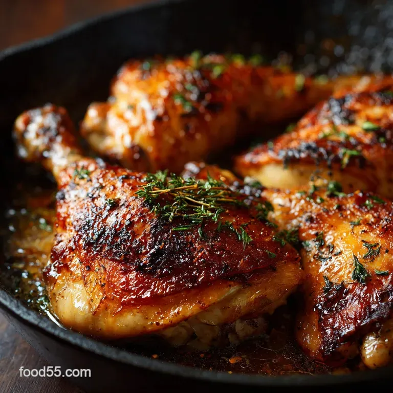 Roasted Chicken Leg Quarters the Pub Roast Method for Crispy Skin presentation