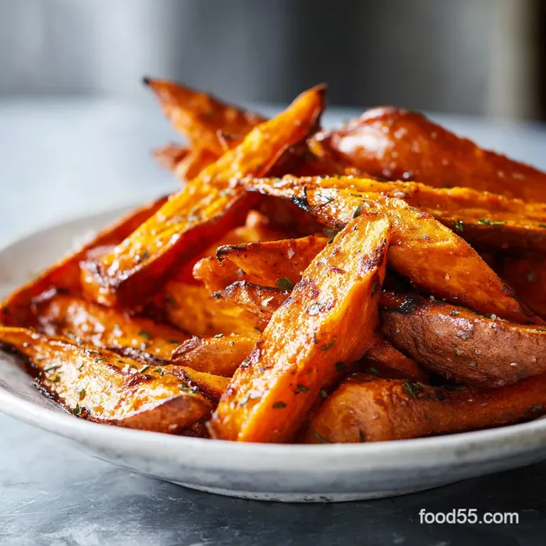 Crispy Oven Roasted Sweet Potatoes