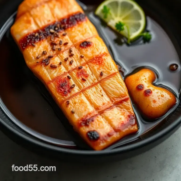 Crispy Salmon Kama: A Flavorful Japanese Delicacy presentation