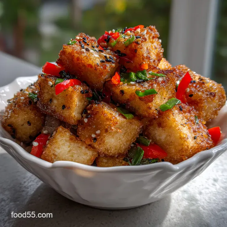 Salt and Pepper Tofu Air Fryer: the Ultimate Crunch presentation