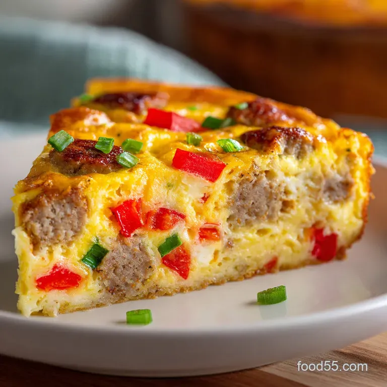 Crockpot Breakfast Casserole: Sausage and Hash Browns