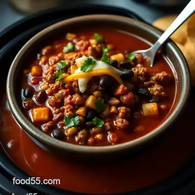 Crock Pot Fiesta Taco Soup: Set It & Forget It! presentation