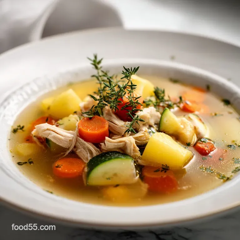Chicken Vegetable Soup: Savory and Silky