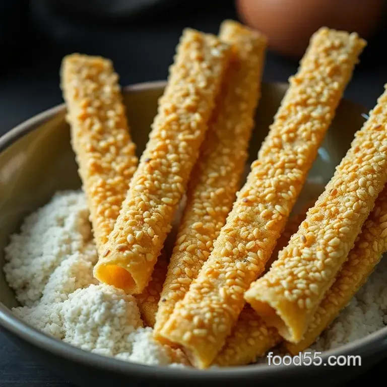 Crunchy Sesame Sticks: A Savory Snacking Delight