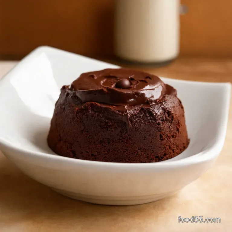 Death By Chocolate Homemade Pudding presentation