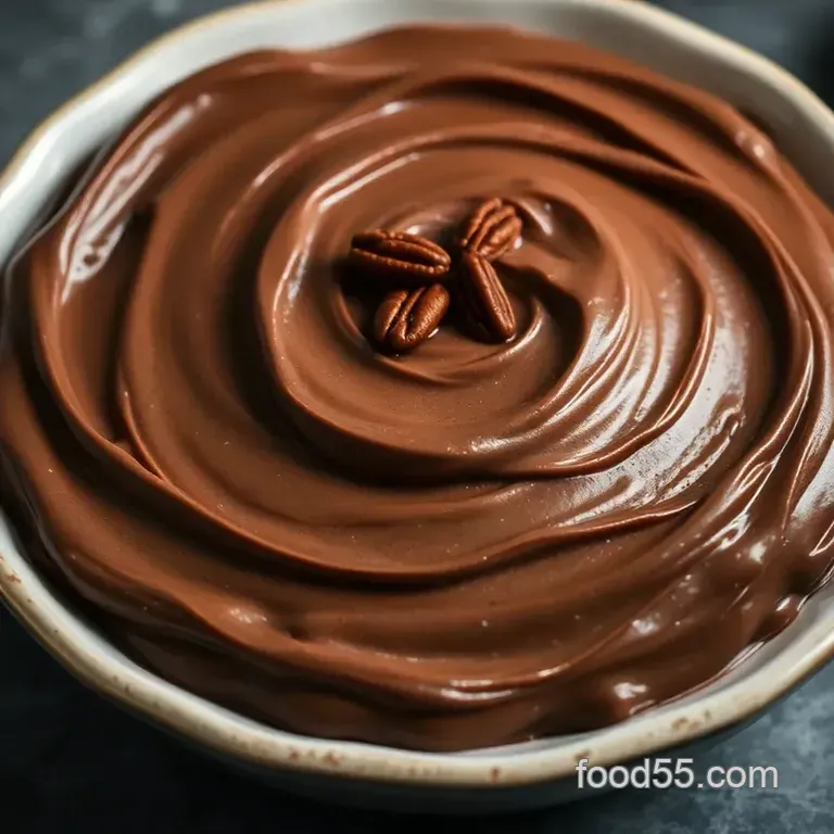 Decadent German Chocolate Frosting: Coconut-Pecan Dream presentation