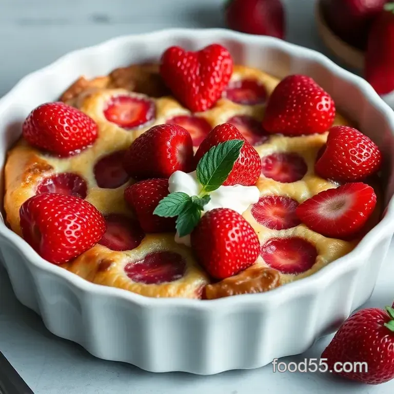Decadent Low-Carb Strawberry Clafoutis