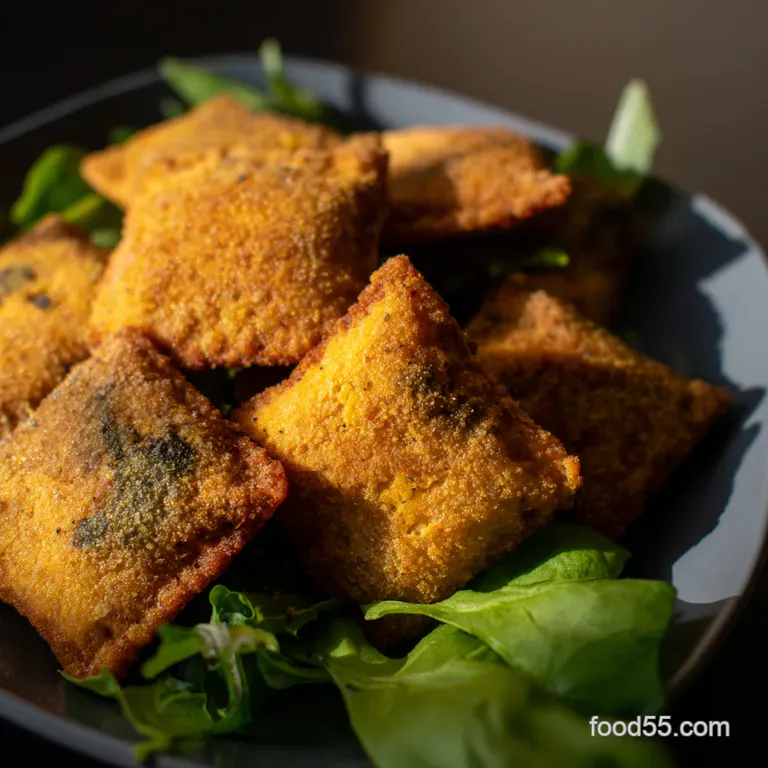 Deep Fried Ravioli Bites A Crispy ItalianAmerican Treat presentation