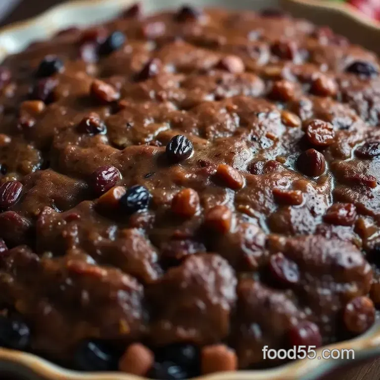 Delia-Inspired Figgy Pudding (Steamed Christmas Pudding) presentation