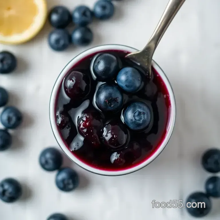 Deliciously Simple Blueberry Jam presentation