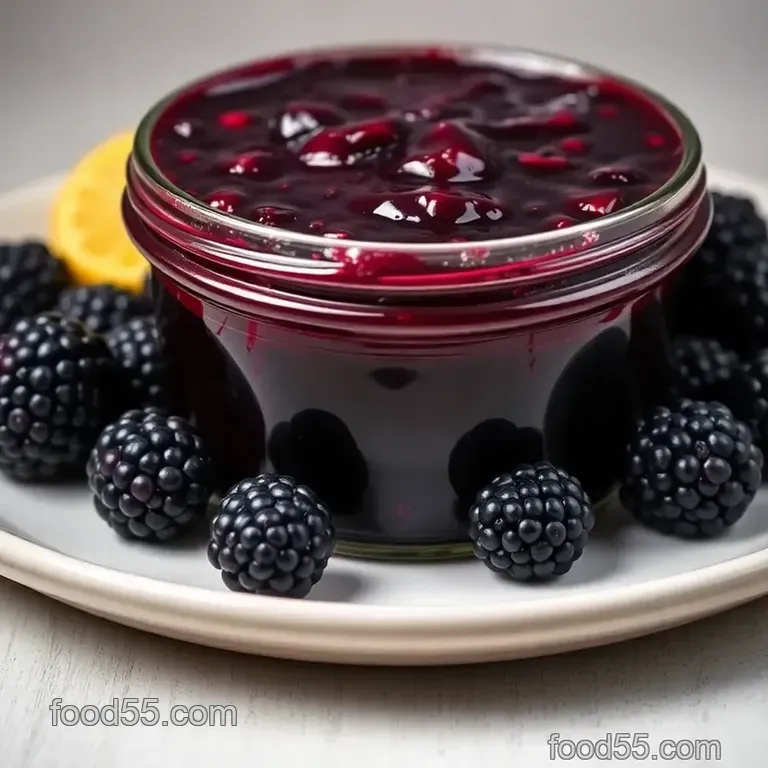 Delightful Homemade Blackberry Jam presentation