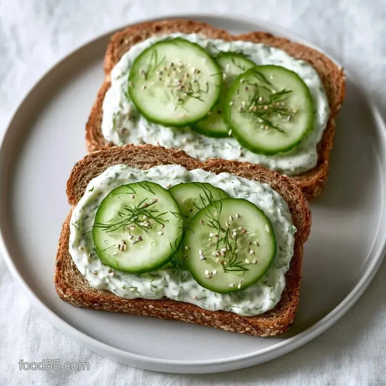 Creamy Dill Weed Cucumber Sandwiches