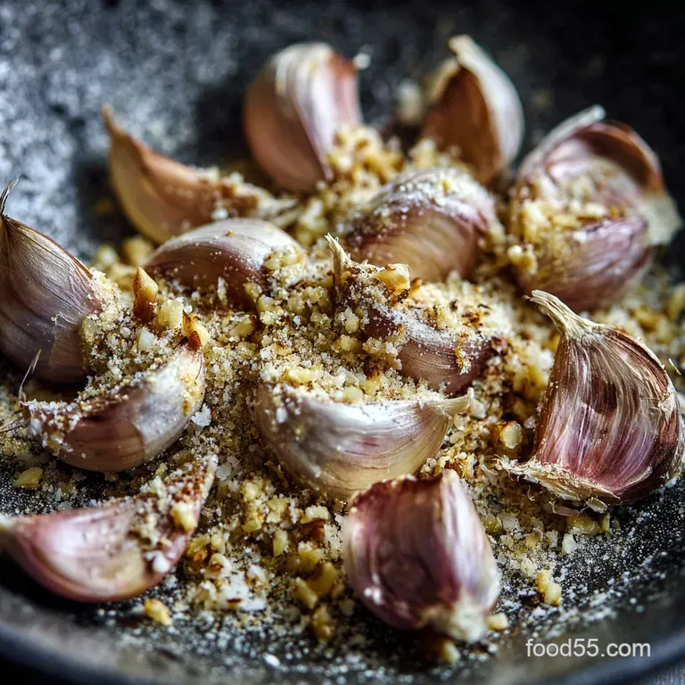 Garlic Powder Garlic: Double Confit Magic presentation