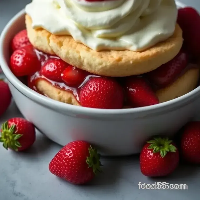 Easiest Ever Bisquick Strawberry Shortcakes presentation