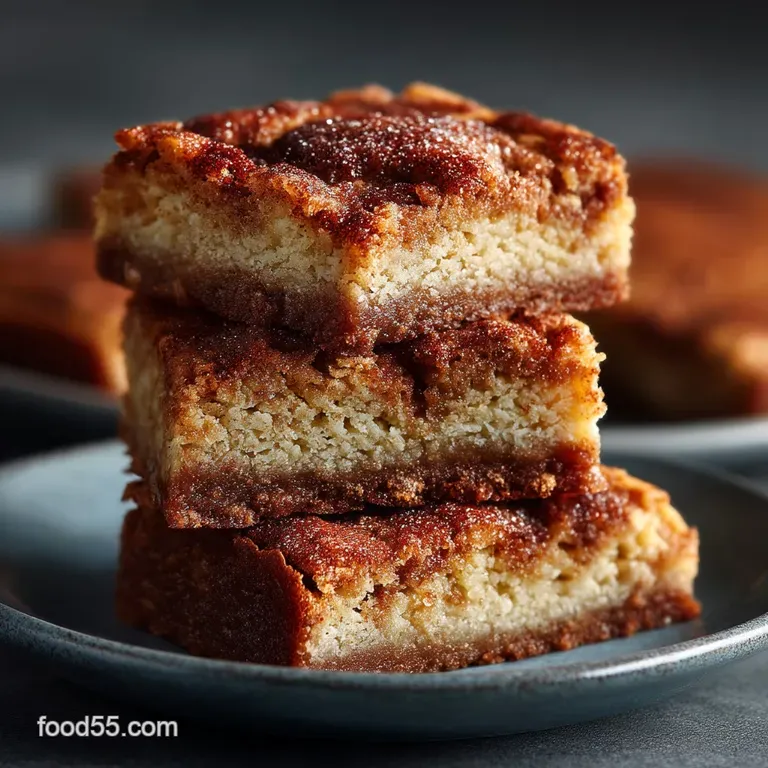 Chewy Classic Snickerdoodle Bars The Quick Bake presentation