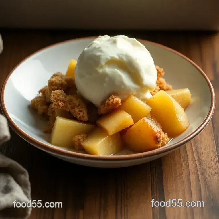 Easy Classic Apple Crisp presentation