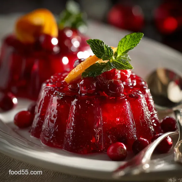 Cranberry Jello Salad: the Ultimate Festive Side for Thanksgiving Dinner presentation