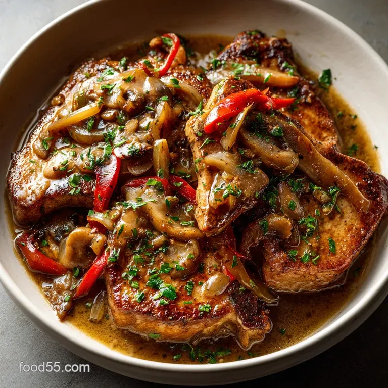 Crock Pot Mississippi Pork Chops Effortless Buttery Magic Silky Gravy presentation