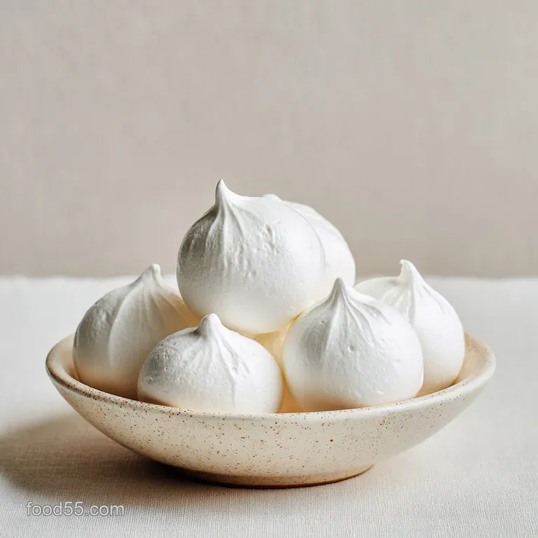Egg White Recipes: Heavenly Crisp Chewy Meringue Kisses presentation
