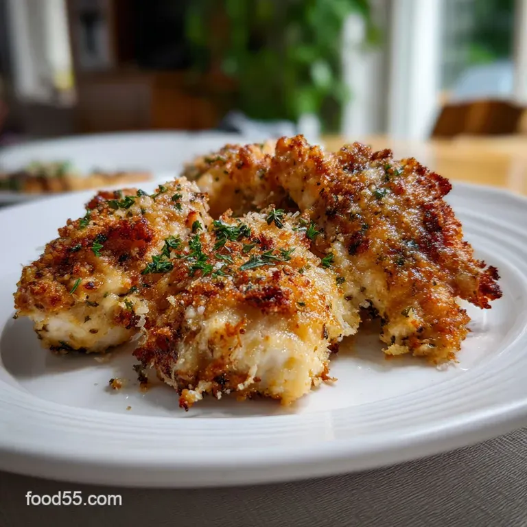 Easy Garlic Parmesan Chicken Bake Recipe presentation