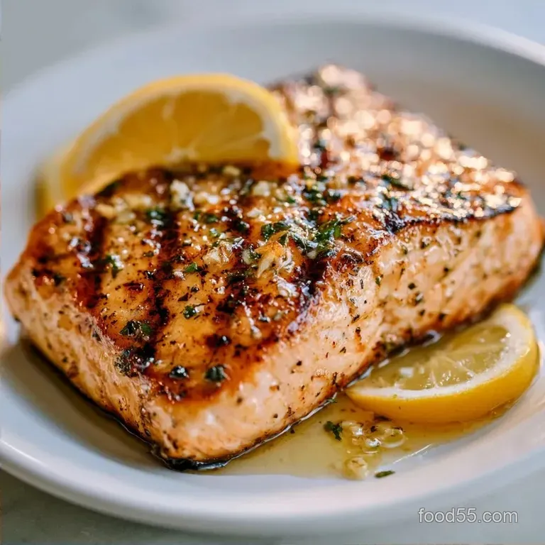 Easy Grilled Salmon Recipe with Garlic Butter