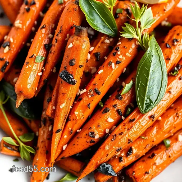 Easy Herb Roasted Carrots with Curry Leaves and Fenugreek presentation
