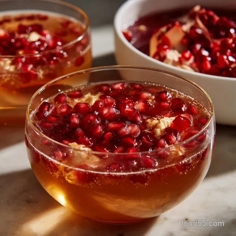 Festive cocktail glasses clinking, topped with bright citrus slices and effervescent bubbles. Garnished with fresh rosemar...