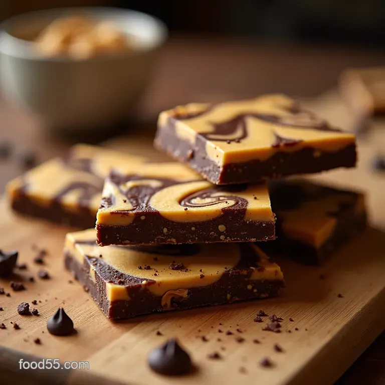 The Decadent Dark Knight Easy 3Ingredient Peanut Butter Swirl Bark presentation