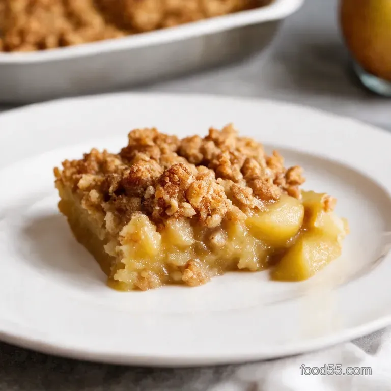 Easy Pear Crisp with Oat Streusel presentation