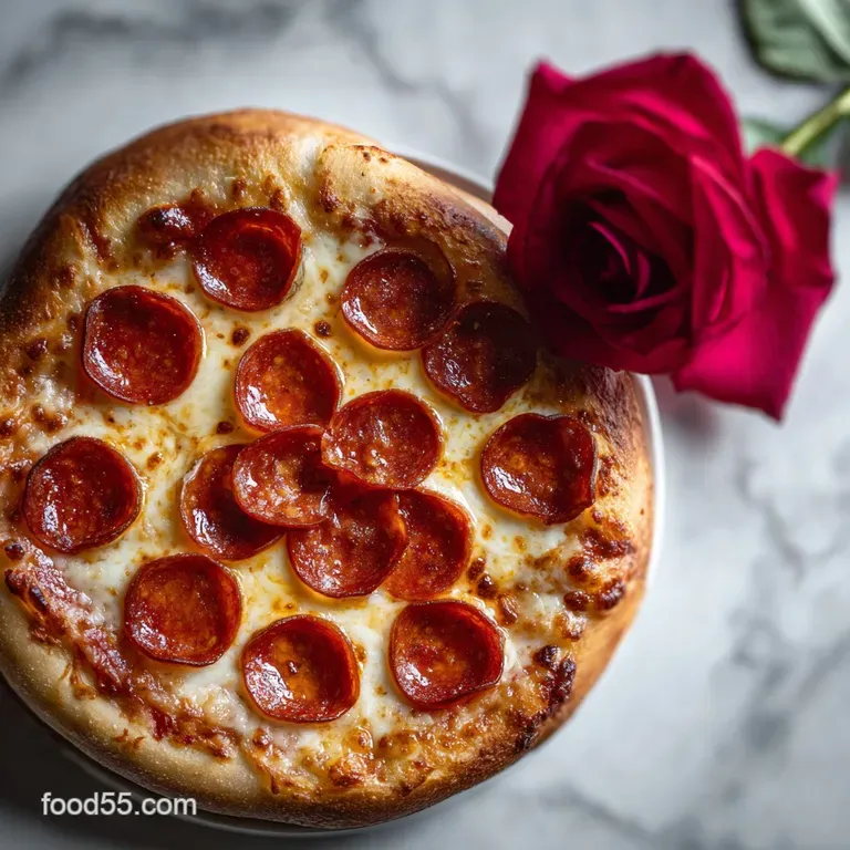 Slice of pizza rose on a plate, steam rising. Toasted crust, bubbling cheese, vibrant red pepperoni and fresh basil.
