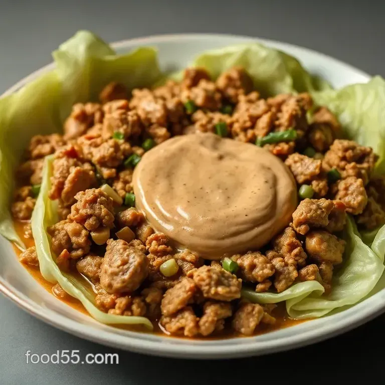 Delicious Homemade Asian Cabbage Rolls with Savory Peanut Sauce