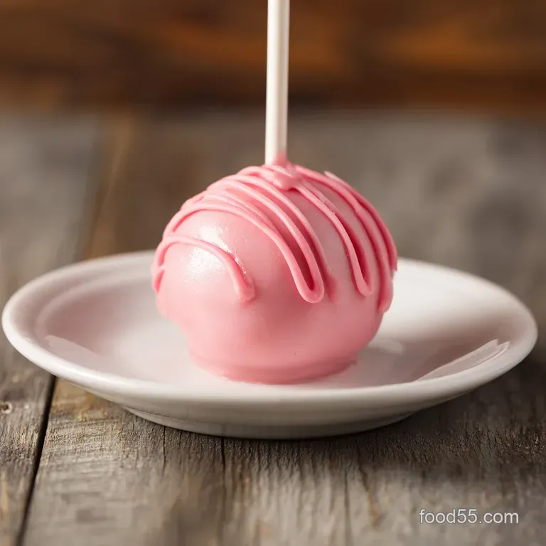 Easy Valentines Day Cake Pop with Pink Frosting