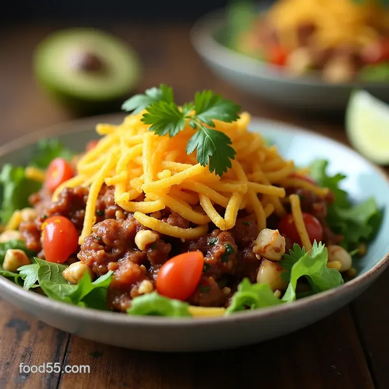 Easy Weeknight Taco Salad Quick Crunchy Full of Flavor