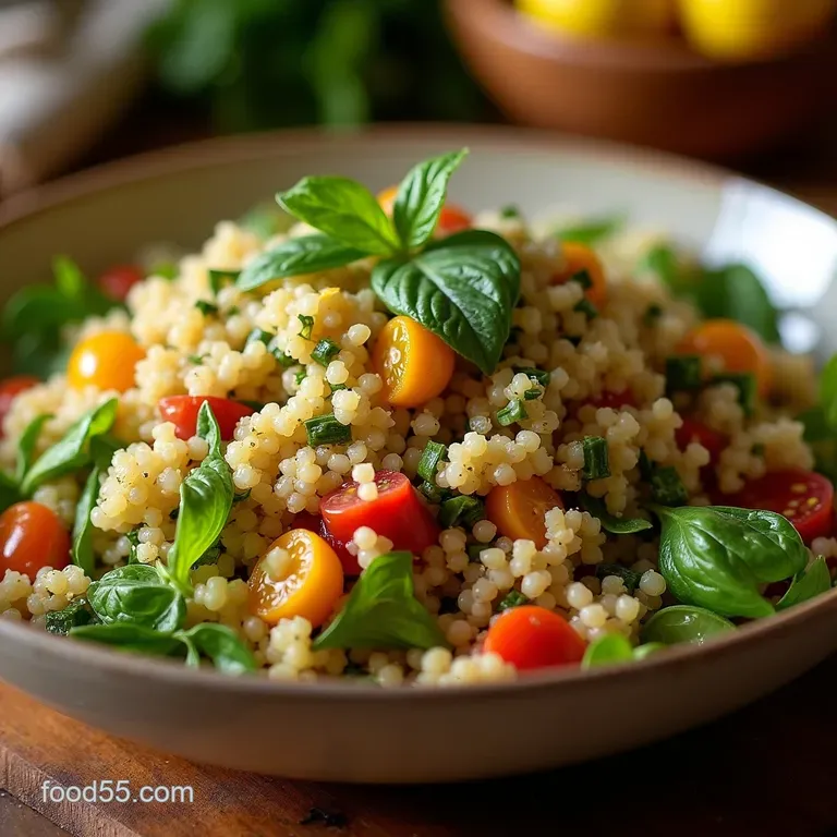 The 20Minute Mediterranean Marvel Effortless Lemon Herb Quinoa Salad presentation