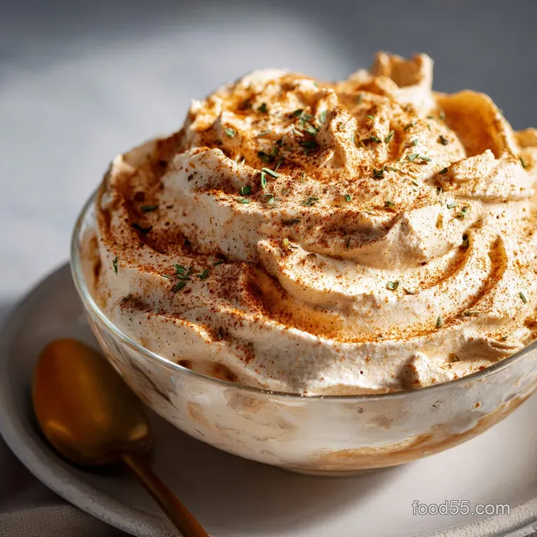 The Effortless Autumn Star Spiced Pumpkin Fluff Mousse presentation