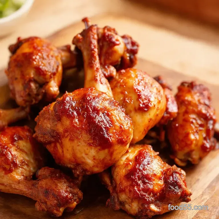 FallOffTheBone BBQ Slow Cooker Chicken Legs presentation
