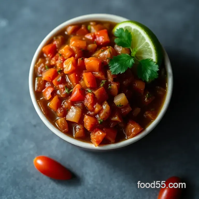 Fiery Arbol Chili Salsa: A Zesty Kick for Your Dishes presentation