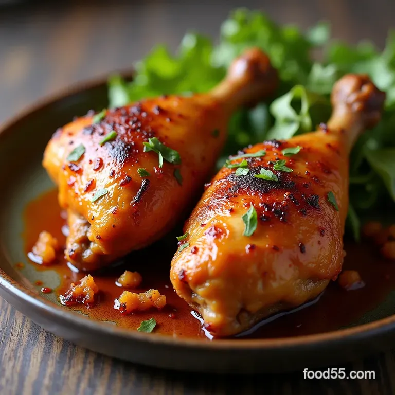 Crispy Aromatic TenMinute Prep Five Spice Roasted Chicken Legs