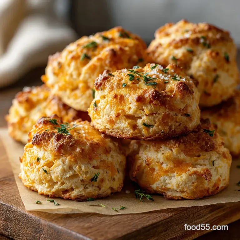 Coastal Comfort Flaky Cheddar Bay Biscuits Copycat Recipe presentation
