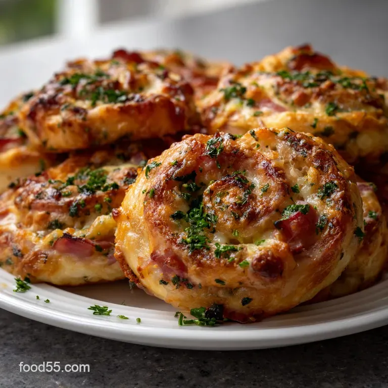 The Ultimate Flaky Ham and Cheese Pinwheels presentation