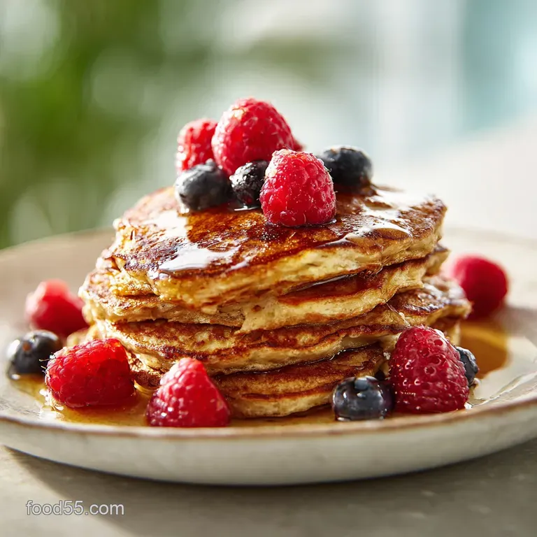 Flourless Blender Oatmeal Pancakes