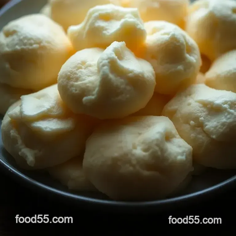 Fluffy Cloud Puffs with Vanilla Cream Filling presentation