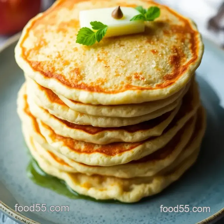 Fluffy Sourdough Pancakes – Tangy Tender and Totally Irresistible presentation