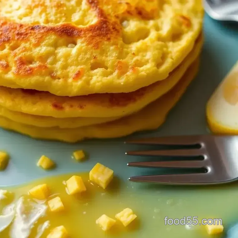 Fluffy Yellow Maize Flour Pancakes Delight
