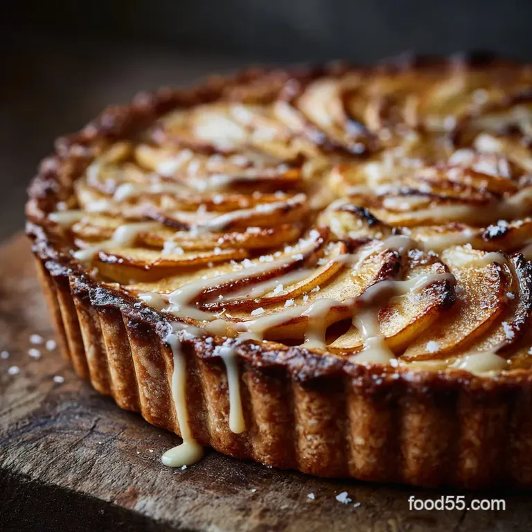 French Cinnamon Apple Tart The Classic Pâtissiers Recipe with Apricot Glaze