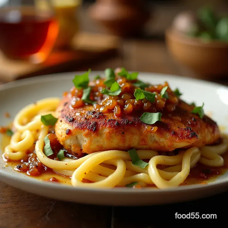 French Onion Chicken Cozy Cheesy Bistrostyle Chicken presentation