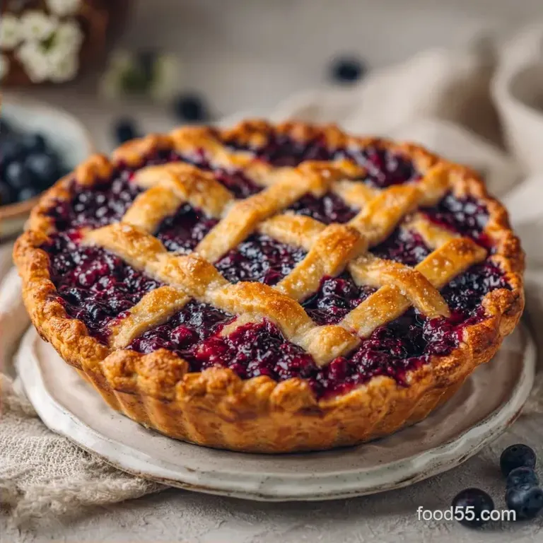 Old Fashioned Fresh Mulberry Pie: Flaky and Tart