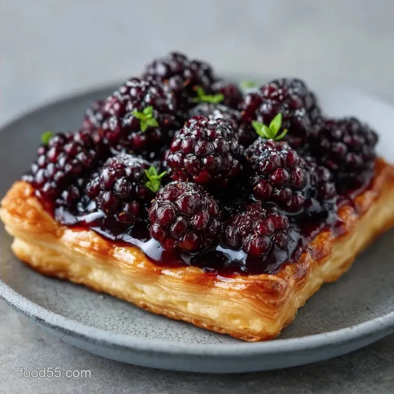 Fresh Mulberry Tart: Buttery and Jammy