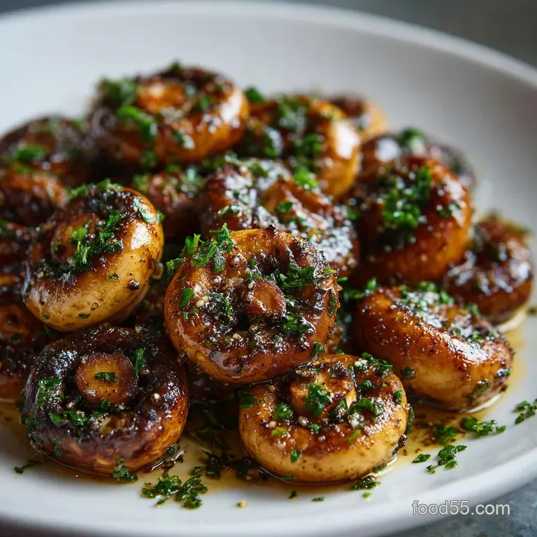Garlic Butter Saut&eacute;ed Mushrooms: the Secret to Golden Brown Perfection presentation